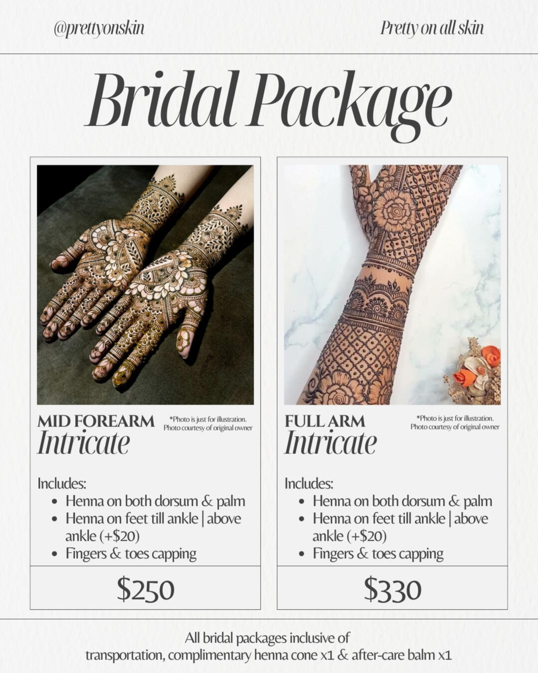 BRIDAL PACKAGE PAGE 2