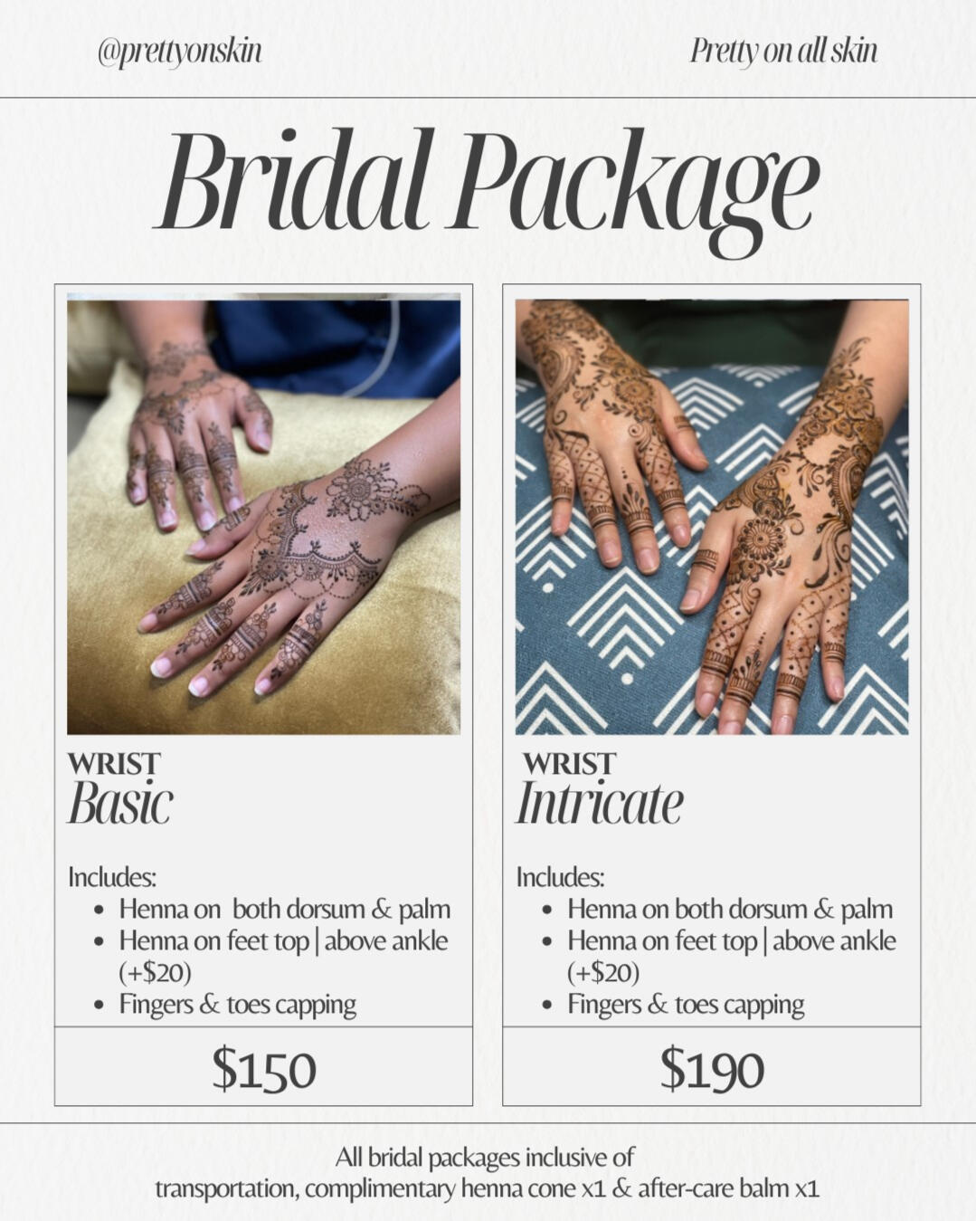 BRIDAL PACKAGE PAGE 1